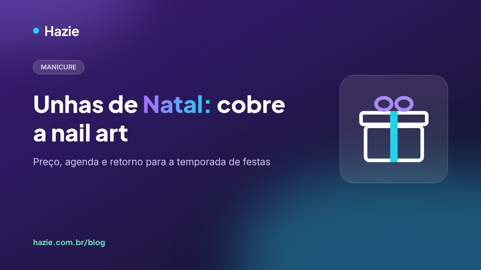 Capa do artigo sobre como cobrar nail art de Natal e Ano Novo na esmalteria